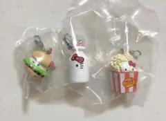 ハローキティ アメリカンデザイン めじるしアクセサリー ハンバーガーポップコーン
