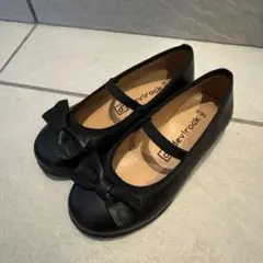 devirock ブラックバレエシューズ　18センチ