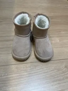 petit main プティマイン ムートンブーツ 15cm ベージュ キッズ