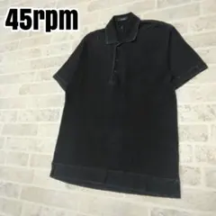 45RPM ブラックインディゴポロシャツ2 - メルカリ