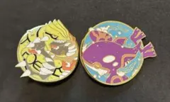 ポケモン 30周年メタルチャームマスコット カイオーガ グラードン