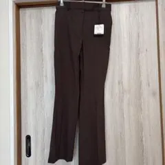 新品未使用　PLST 高ストレッチブラウンパンツ M