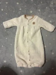 新生児〜クマ模様 フリース ツーウェイ