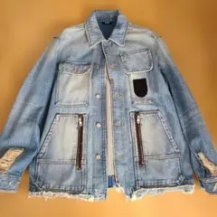 DIESEL ダメージデニムジャケット