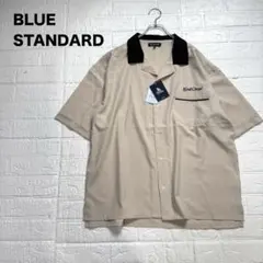 未使用 タグ付き ブルースタンダード 半袖 ドライ オープンカラー シャツ XL