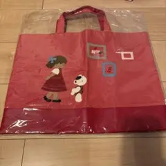 ファミリア　デニムバッグ　赤