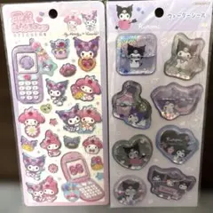 【正規品】クロミ　マイメロ　ウォーターインシール　平成はっぴーフォン　2セット