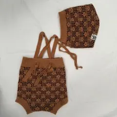 semon apartment ニットブルマ、ボンネットセット