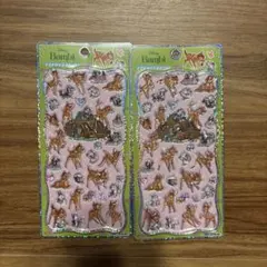 プチドロップステッカー　バンビ　２枚セット