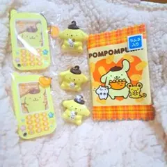 ポムポムプリン　アクリル　ガチャガチャ　ポーチ　セット