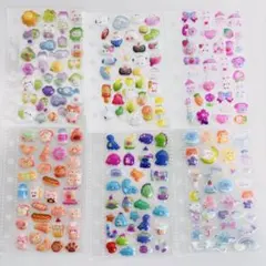 シール帳　リフィル完成品6枚　ボンボンドロップシール　ぷくぷくシール