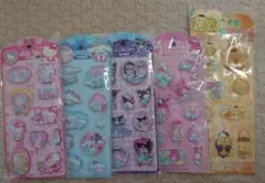 ウォーターシール　5枚セット　キティ クロミ　マイメロ　プリン　シナモロール