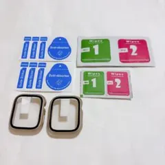 2個セット AppleWatch 保護ケース 41mm 傷防止 スターライト