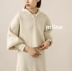 [mline] エムライン WEB限定 ハーフジップ ニット タートル 秋冬