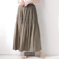 美品✨スピックアンドスパン マジョリカプリーツスカート ブラウン 38のサムネイル
