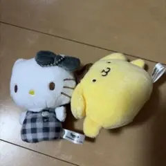 ハローキティ＆ポムポムプリン ぬいぐるみセット
