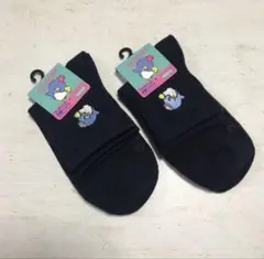 タキシードサム ワンポイント刺繍ソックス ブラック