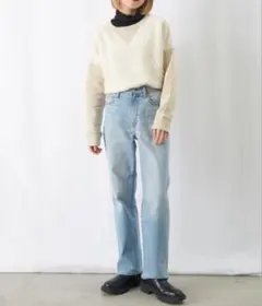 LADY LUCK LUCA ストレートデニム　34サイズ　美品のサムネイル