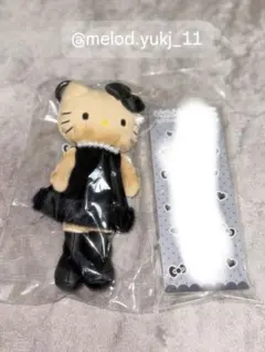 ハローキティ ぬいぐるみ 黒ドレス
