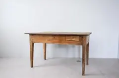 フランスアンティーク木製ダイニングテーブル/机/作業台デスク/飾り棚93-125のサムネイル
