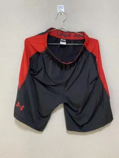 UNDER ARMOUR スポーツパンツ ブラック レッド MDのサムネイル
