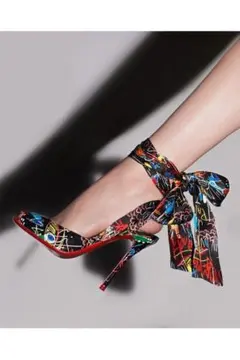 EU38 クリスチャンルブタン ヒール JERSEY VAMP レア商品