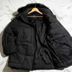 【美品/L】バーバリーロンドン ダウンジャケット シャドーチェック フード