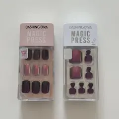ダッシングディバ　マジックプレス　2種　フットネイル　パープル
