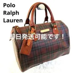 z*8様 希少✨ポロラルフローレン ミニボストンバッグ ブラックウォッチ チェッ