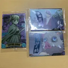 鬼滅の刃 コレクションカード ウエハース  宇髄天元 嘴平伊之助 栗花落カナオ