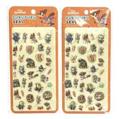 【未開封】Disney ディズニー ズートピア ぷくぷくシール 2点セット
