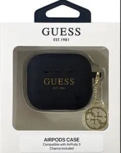 GUESS AirPods 第3世代 シリコンケース ブラック