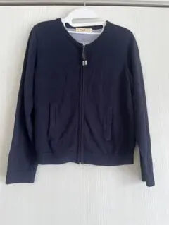 f dash familiar ネイビー ニットカーディガン 140