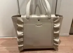 JILL STUART フリルトートバッグ アイボリー