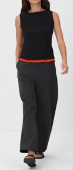 UNIQLO ジャージーカーブパンツ BLACK サイズL 試着のみ