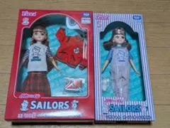 リカちゃん一番くじ　 セーラーズ　ラストワン赤いスタジャンスタイルオーバーオール