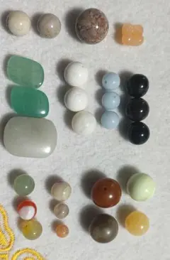 【ワケアリ】天然石 謎石 ビーズ セット