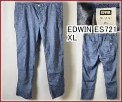 ★エドウィン EDWIN F.L.E ES721 イージー パンツ ブルー XLのサムネイル