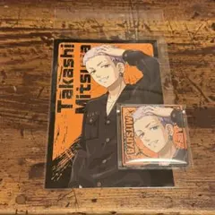 東京リベンジャーズ アンリべ スクエア缶バッジ 特典ポストカード 三ツ谷隆