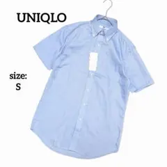 【新品タグ付】 ユニクロ 半袖 ワイシャツ ドライイージーケア オックスフォード