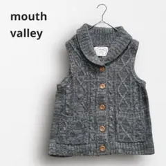 Y7201【滑鼠山谷】羊毛混紡 粗織針織背心 疊穿 灰色 M