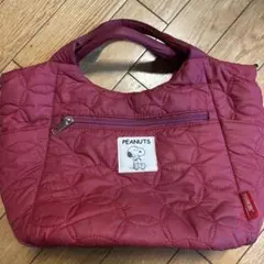 スヌーピー キルティングハンドバッグ