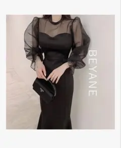 BEYANE ブラック パーティードレス