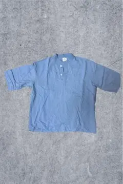 coen 半袖シャツ M ライトブルー