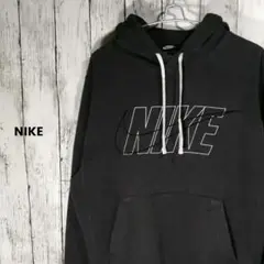 NIKE ナイキ プルオーバーパーカー スウッシュ 刺繍   ダークグレー L