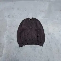 LANVIN Vネックニット 48 ブラウン グレー Lのサムネイル