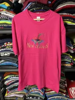 New Orleans 刺繍 Tシャツ ピンクのサムネイル