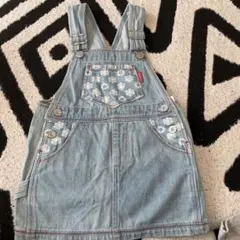 デニム　オーバーオール　スカート　100cm