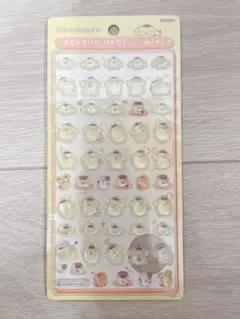 ボンボンドロップシールミニ　ポムポムプリン