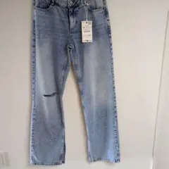 ZARA新品☆ ダメージデニムパンツ 36サイズのサムネイル